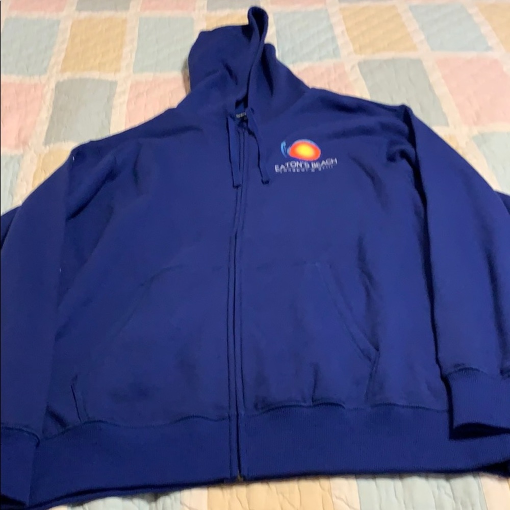 Brand New Hoodie Zipper Down Sweatshirt